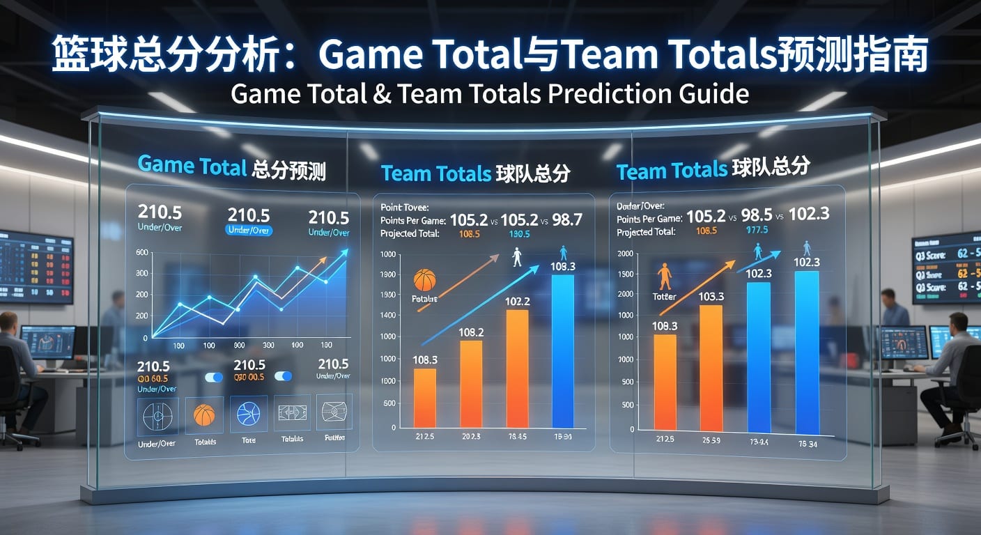 篮球总分 game total team totals：判断思路与实战拆解
